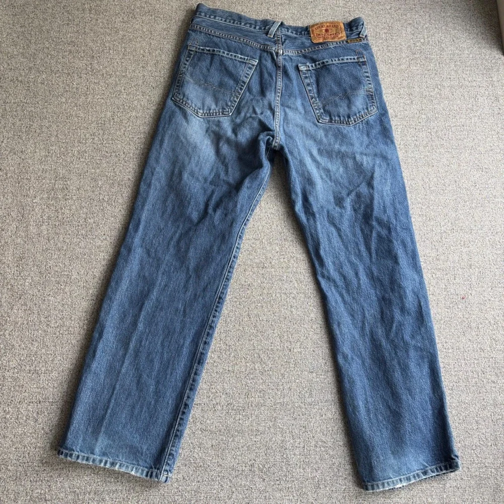 Lucky Brand Jeans Men 33x30 Dungarees American Classic Blue Made in USA Vintage